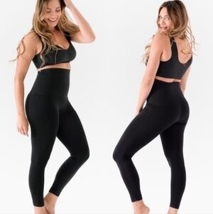Belly Bandit Black Mother Tucker Postpartum Compression Leggings